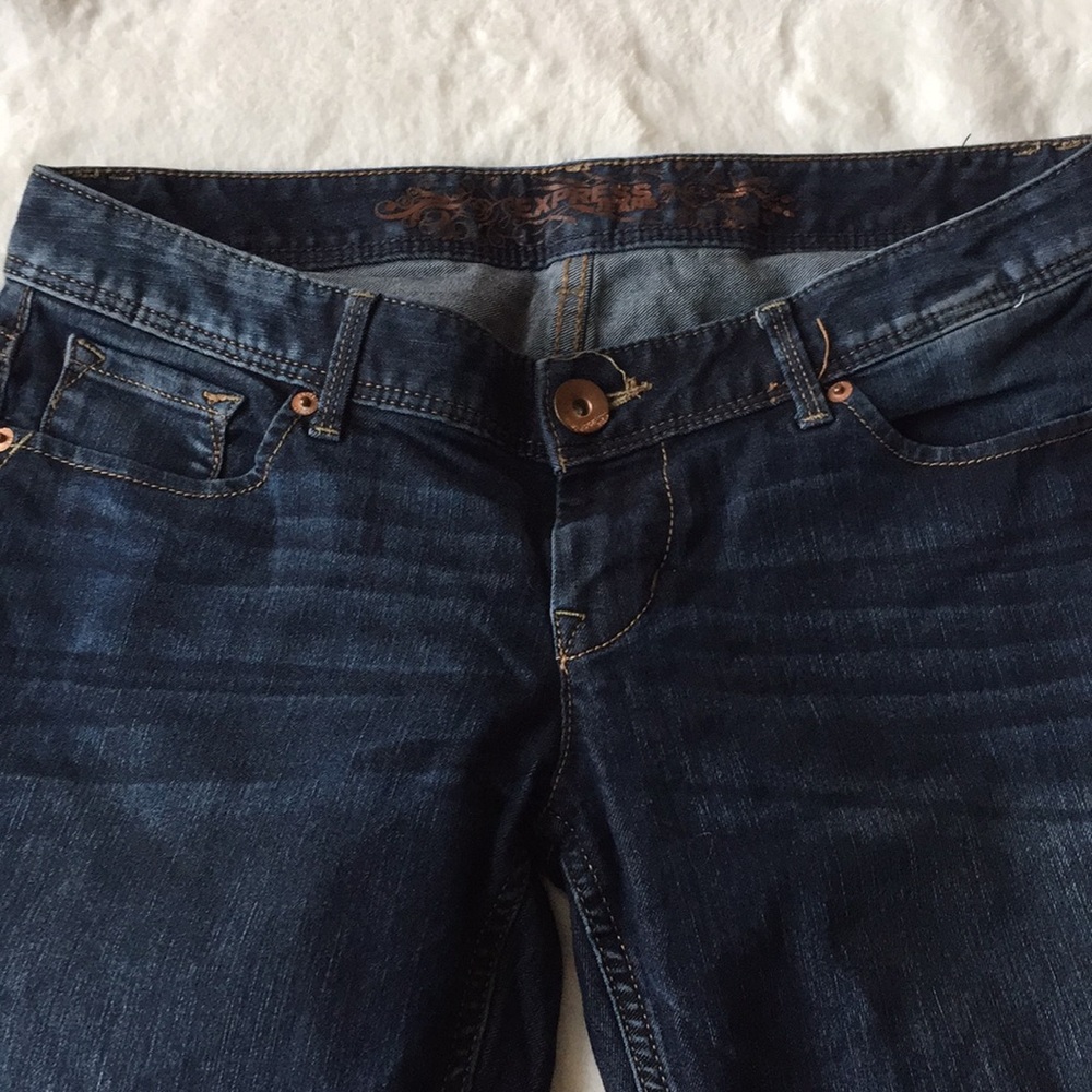Express cropped jeans - blue - Picture 3 of 6